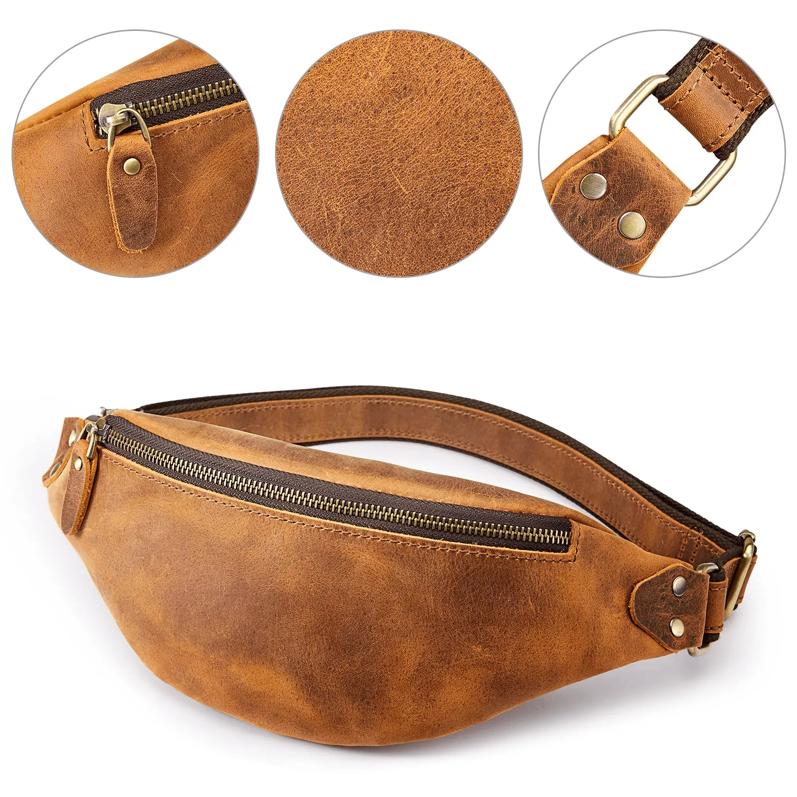 Genuine Leather Designer Belt Bag