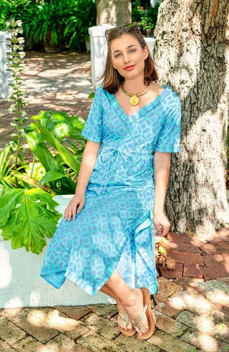 Gretchen Scott Surf's Up Dress - Lucy In The Sky - Periwinkle*