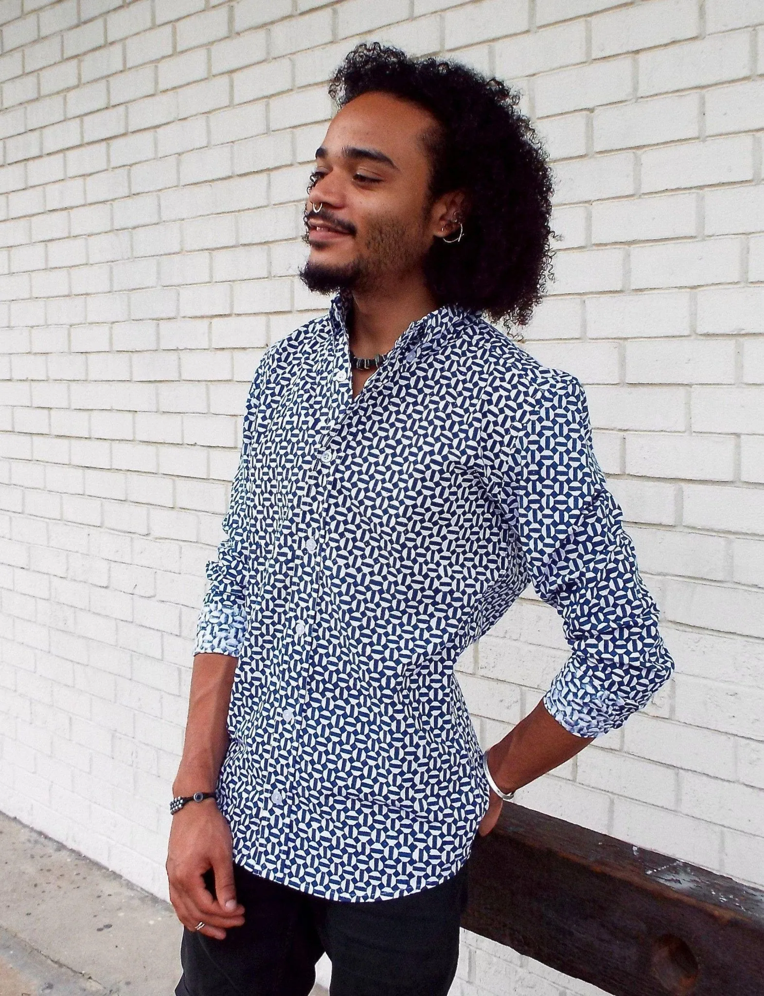 Hex Flex Organic Cotton Men's Button Down Shirt