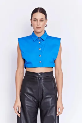 Hydros Crop Shirt Ultramarine