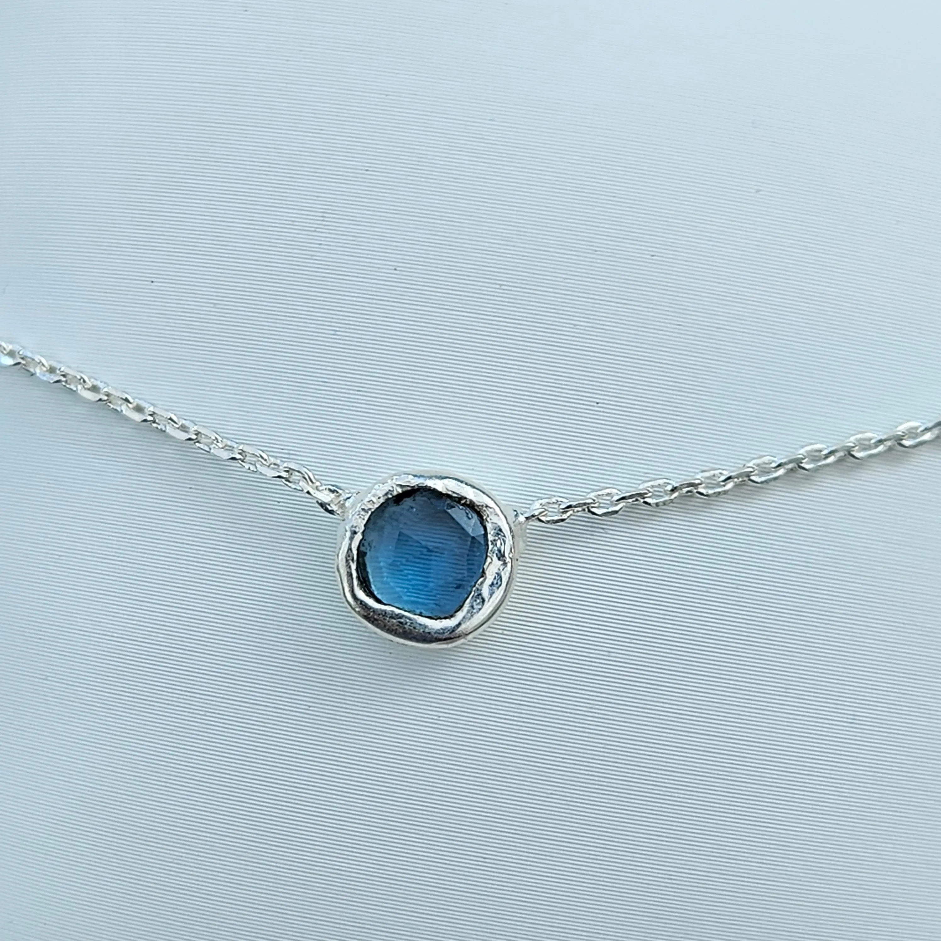 Iolite Spirit Stone Necklace - Silver