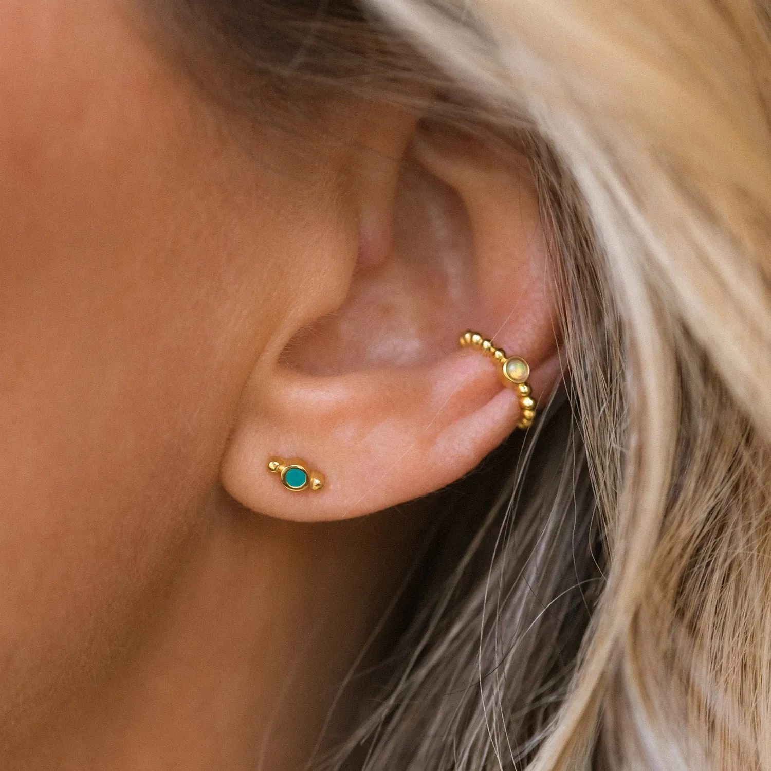 Isla Studs | Turquoise