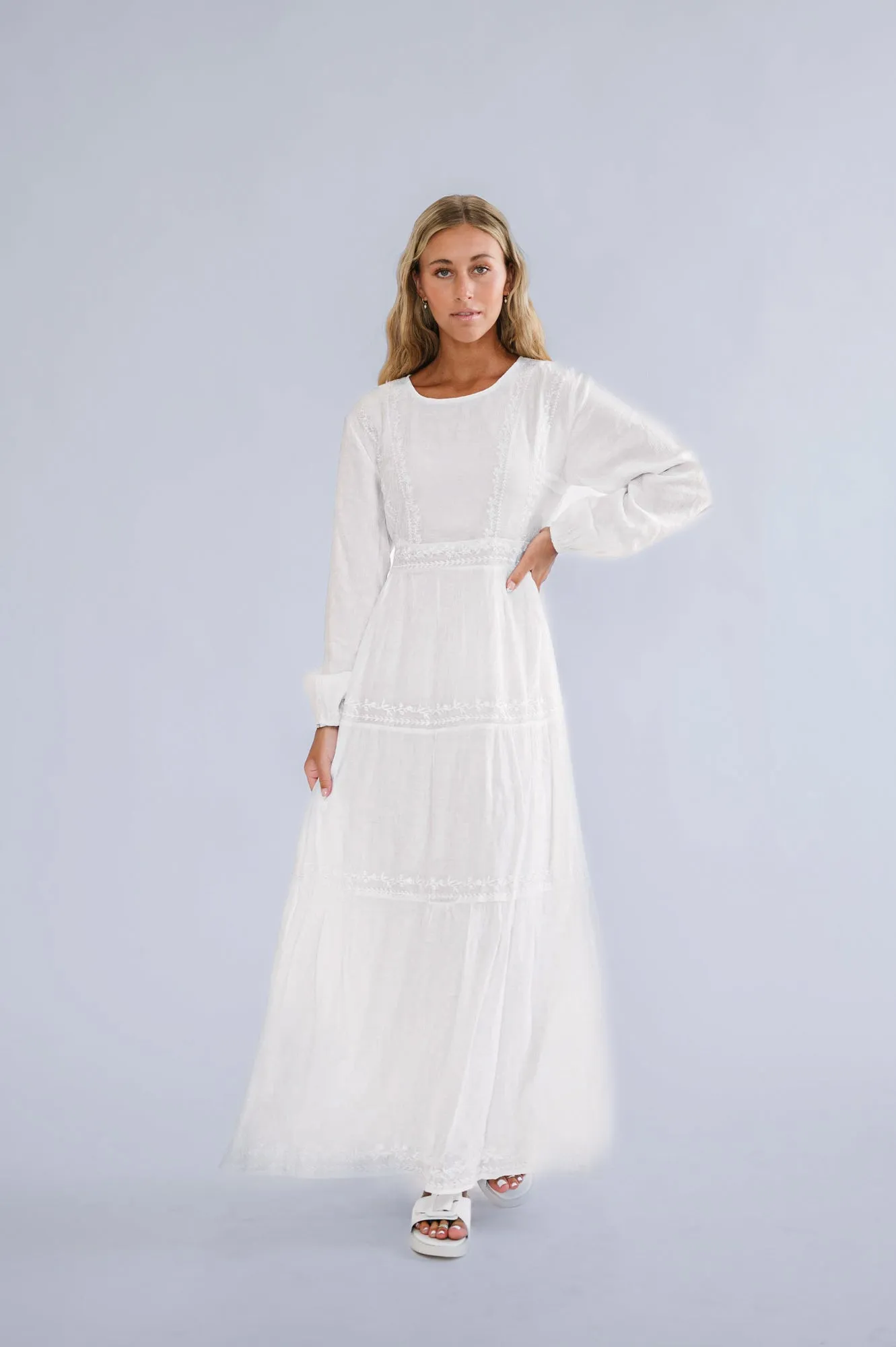 Joanie Dress in White