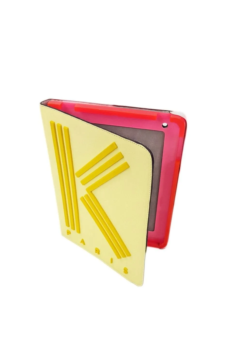 KENZO Calfskin Citrus Yellow Tablet Case