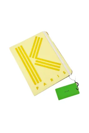 KENZO Calfskin Citrus Yellow Tablet Case