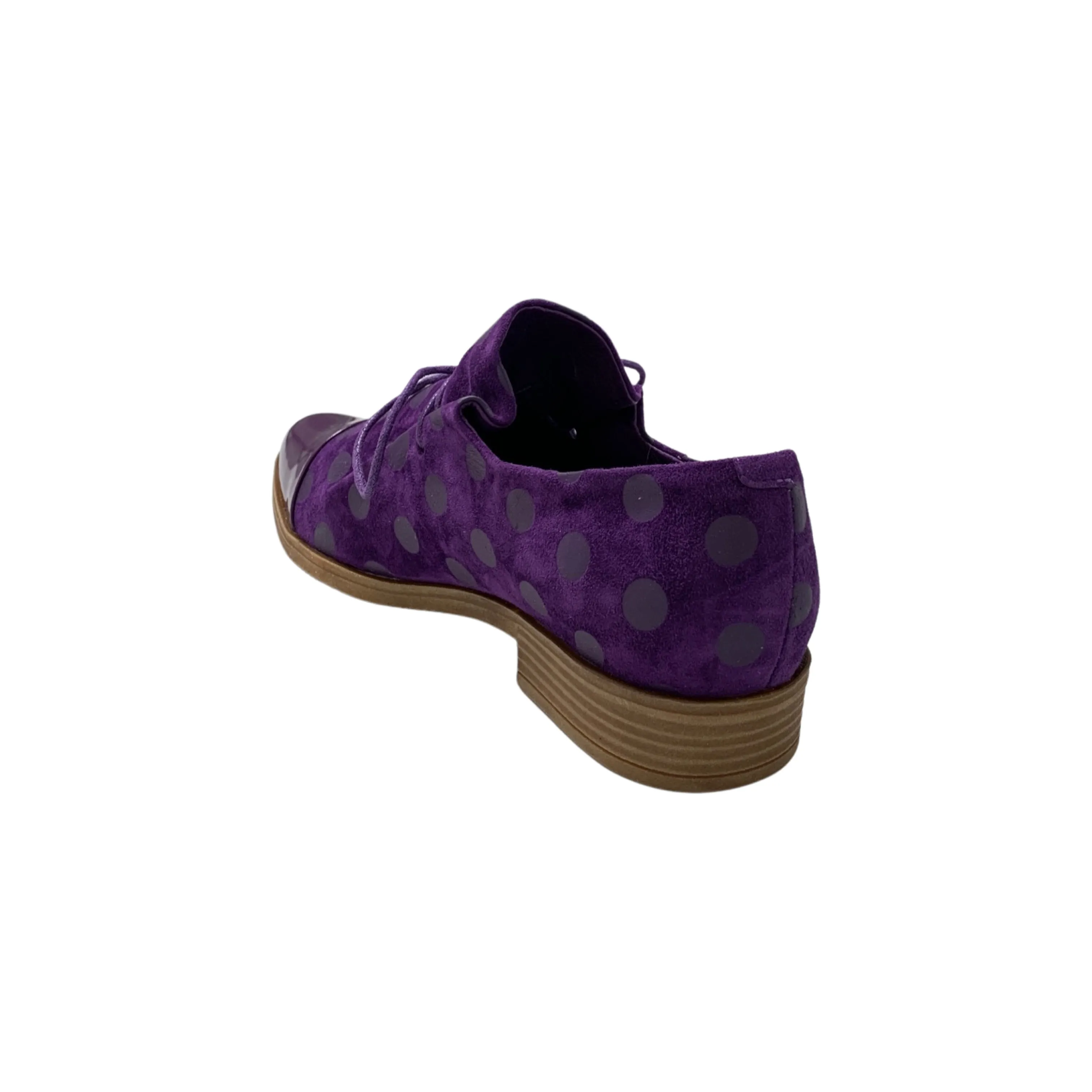 Kotty Purple Dot Suede Flat