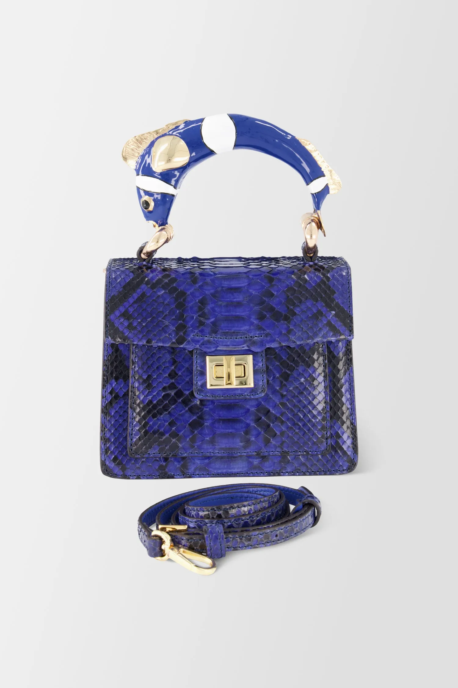 Krenoir Blue Cobalt Fish Mini Kandie Handbag