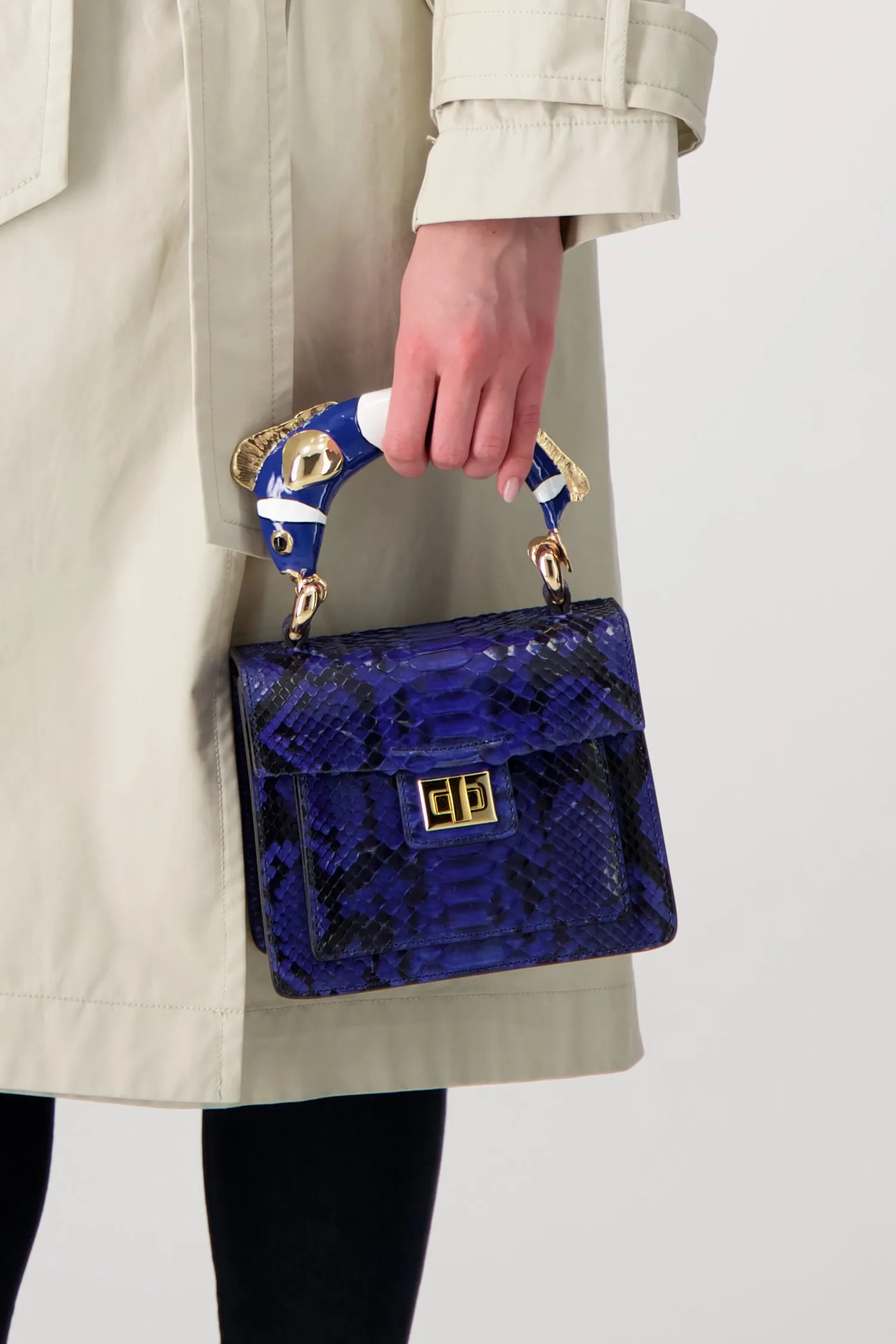 Krenoir Blue Cobalt Fish Mini Kandie Handbag