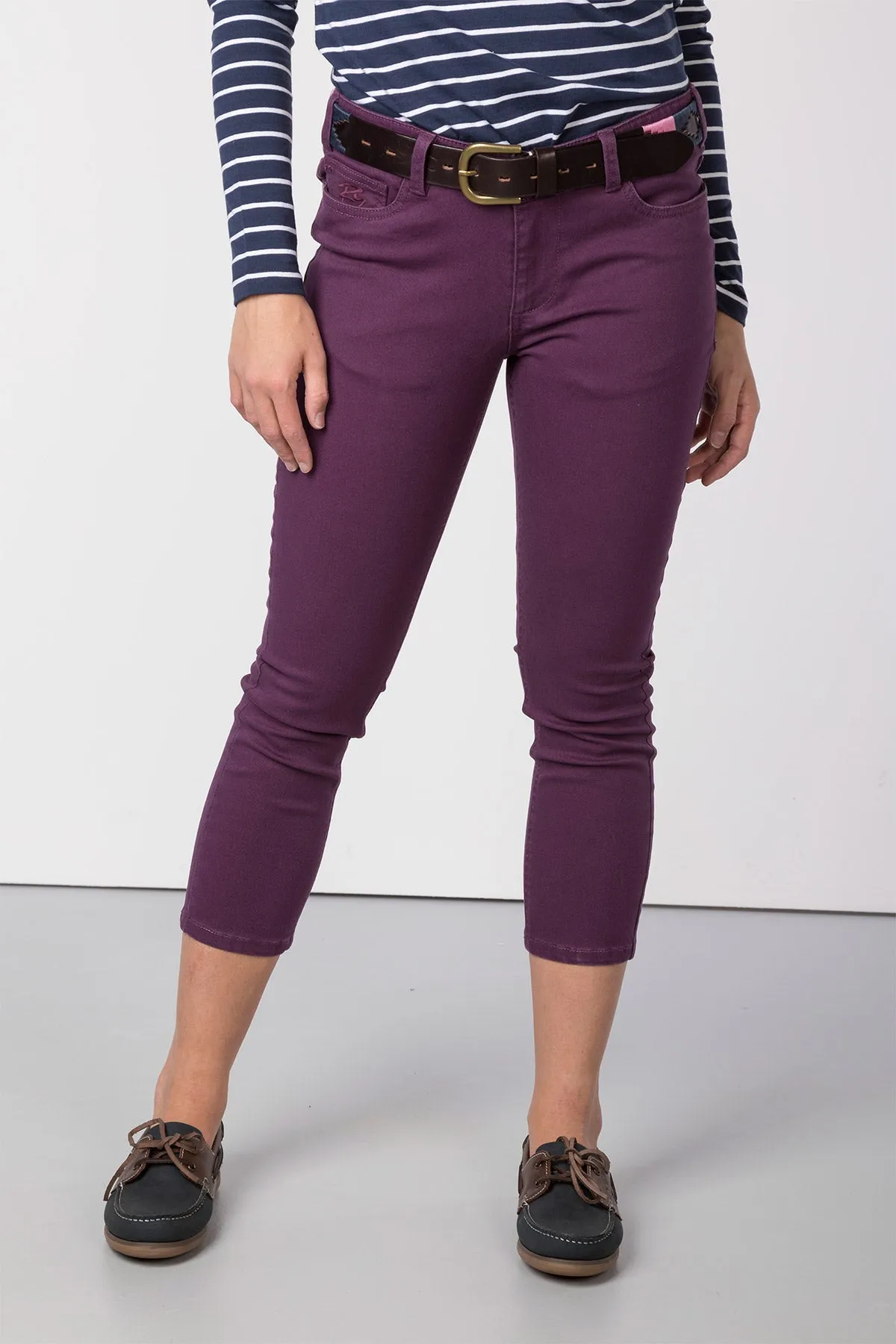 Ladies Skinny Cropped Jeans - Portia