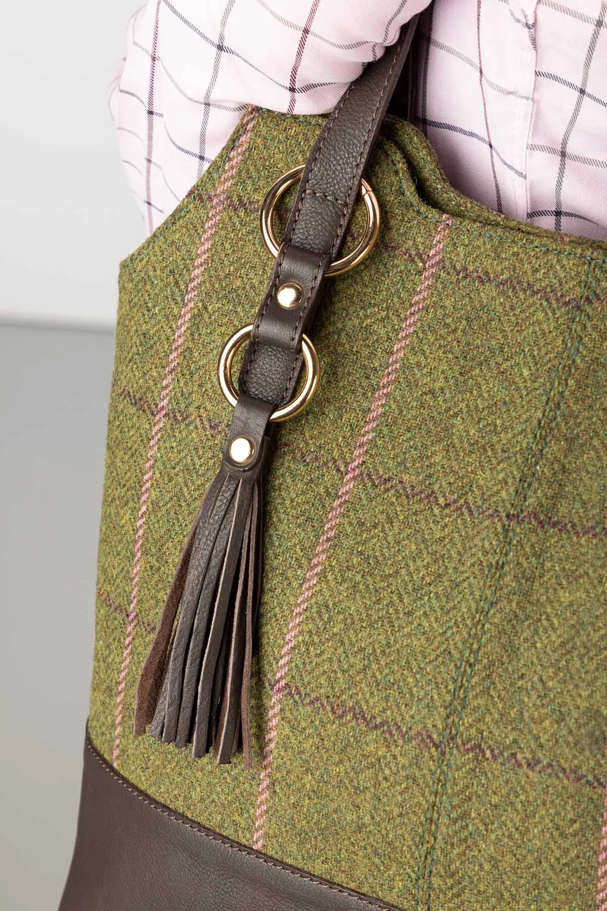 Ladies Tweed Bucket Bag - Helmsley