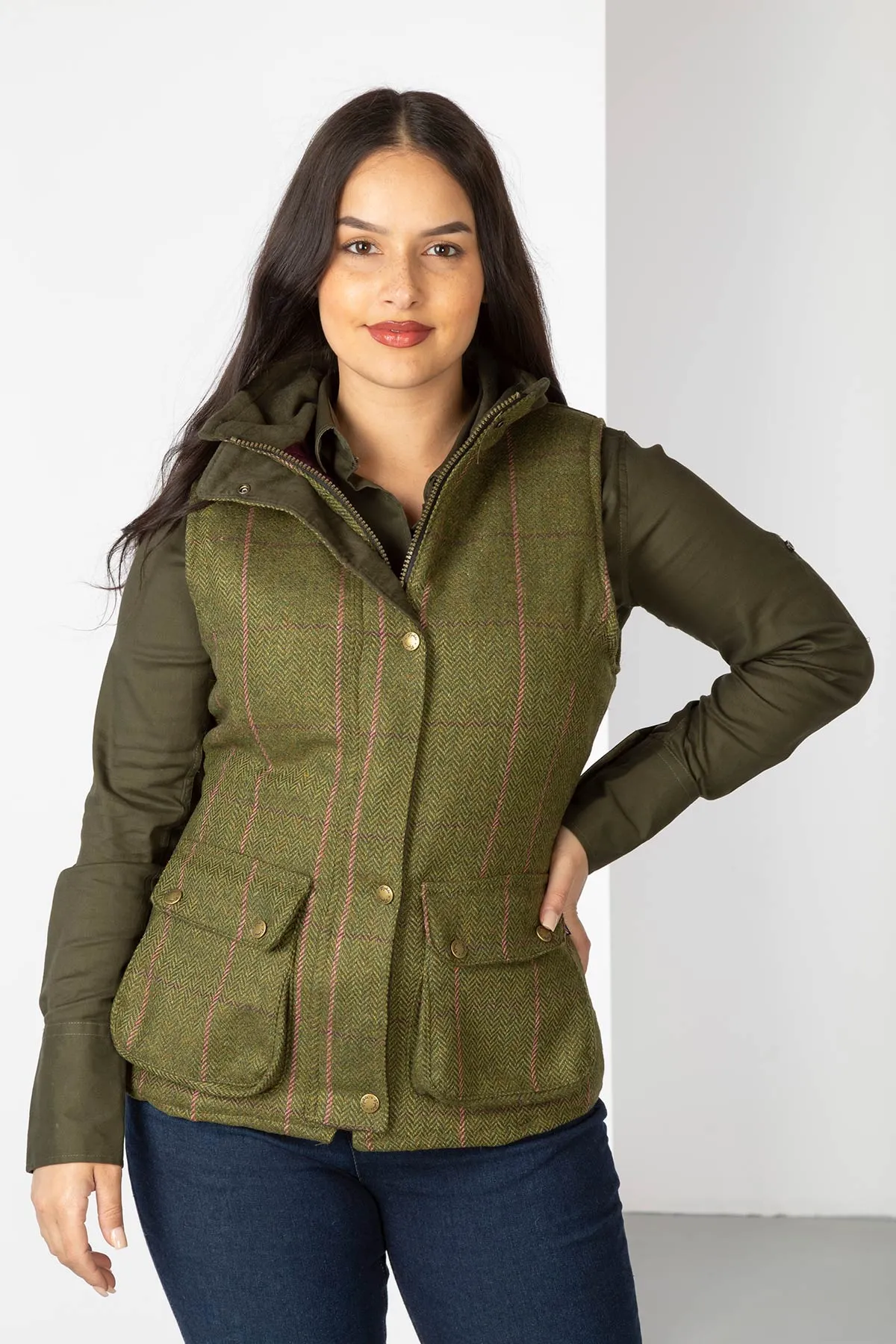 Ladies Tweed Waistcoat - Helmsley