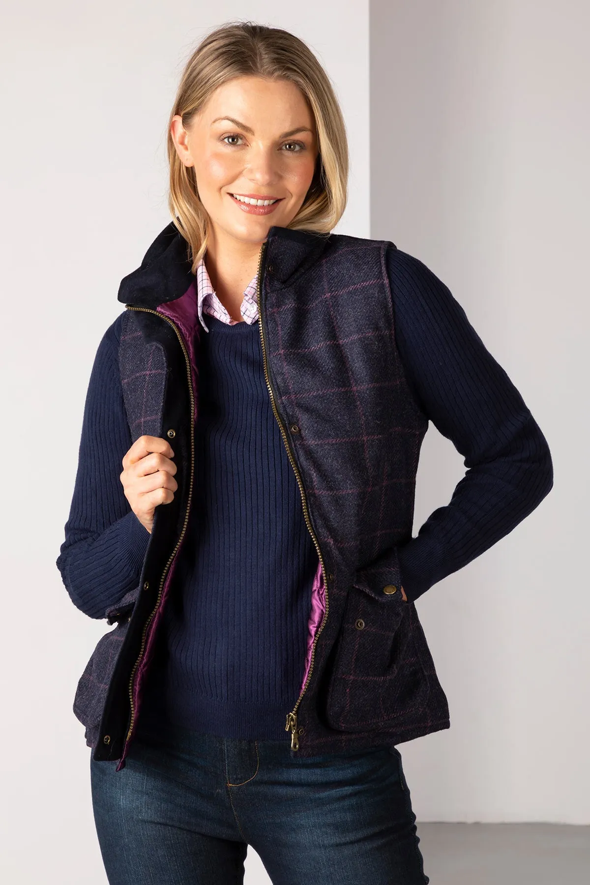 Ladies Tweed Waistcoat - Helmsley