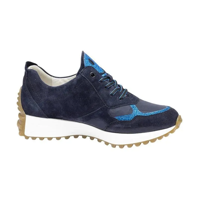 Ladies Waldlaufer Trainers Navy Multi H Fit Pinky 797001 402 194 SALE