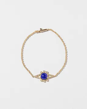 Lapis & Diamond Eye Bracelet