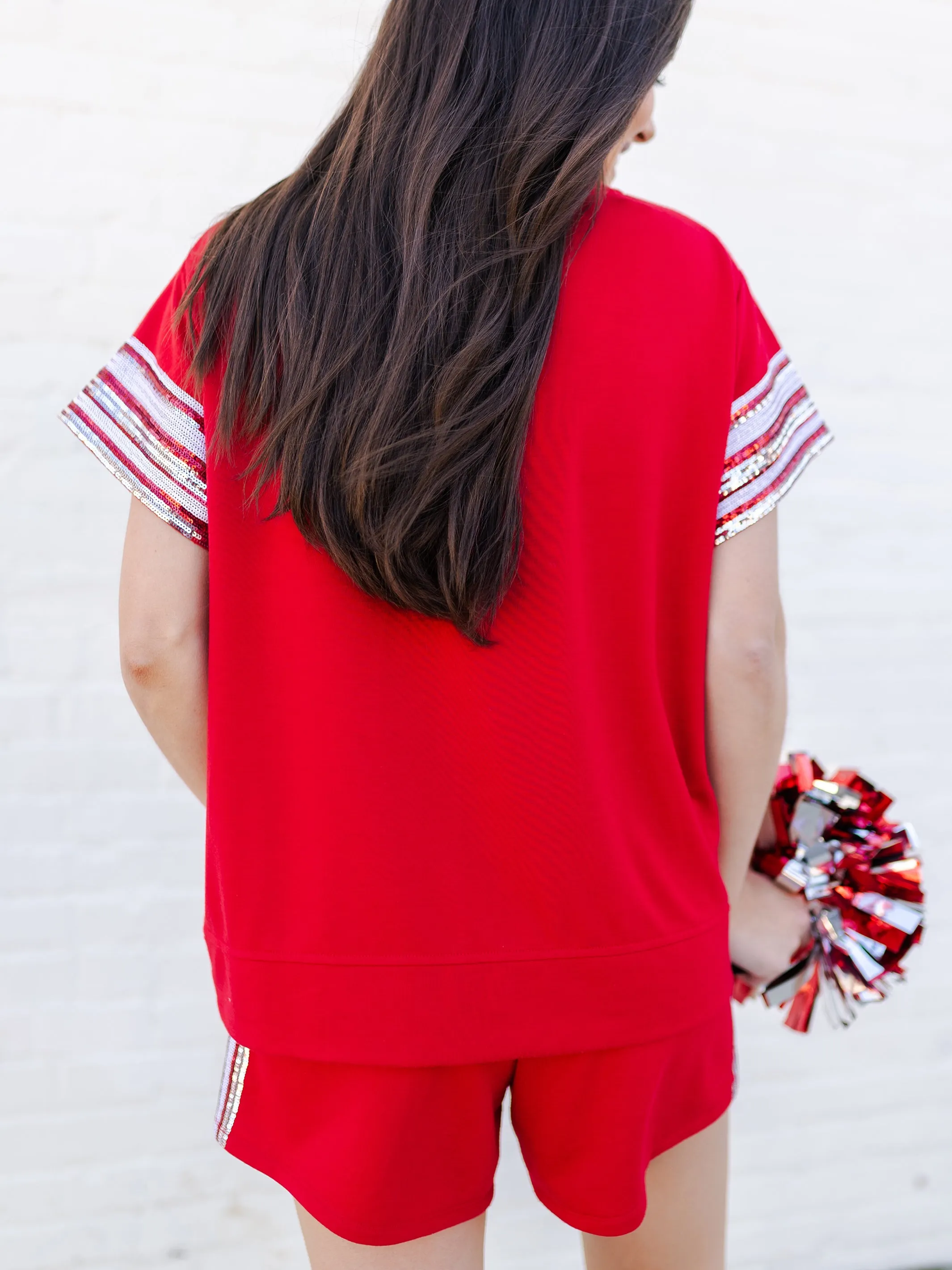 Lauren Shorts | Crimson    White