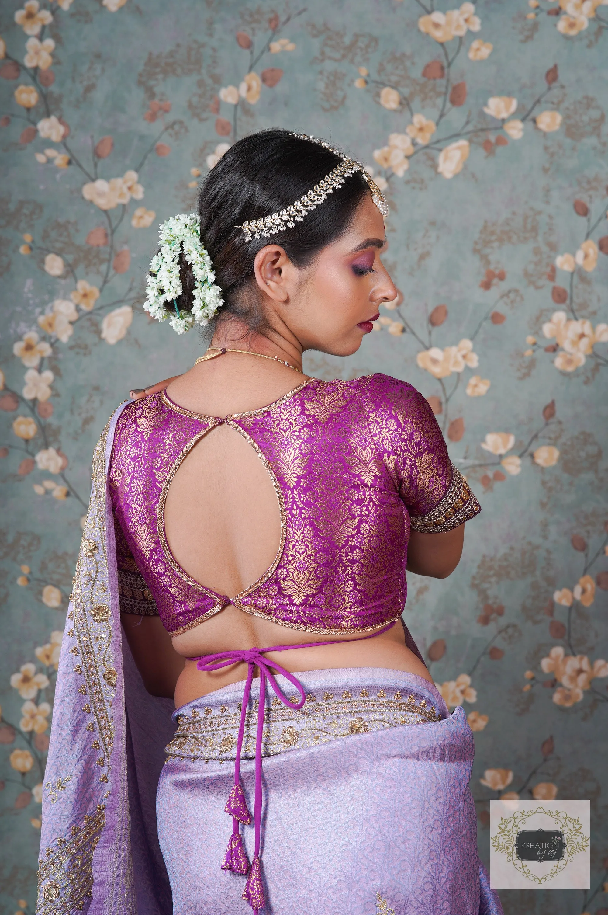 Lavender Banarasi Zarina Saree