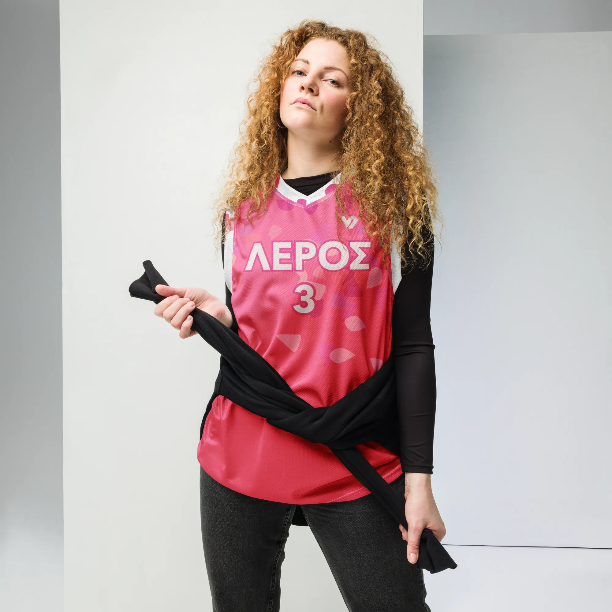 Leros Voukamvillia Home Recycled unisex basketball jersey