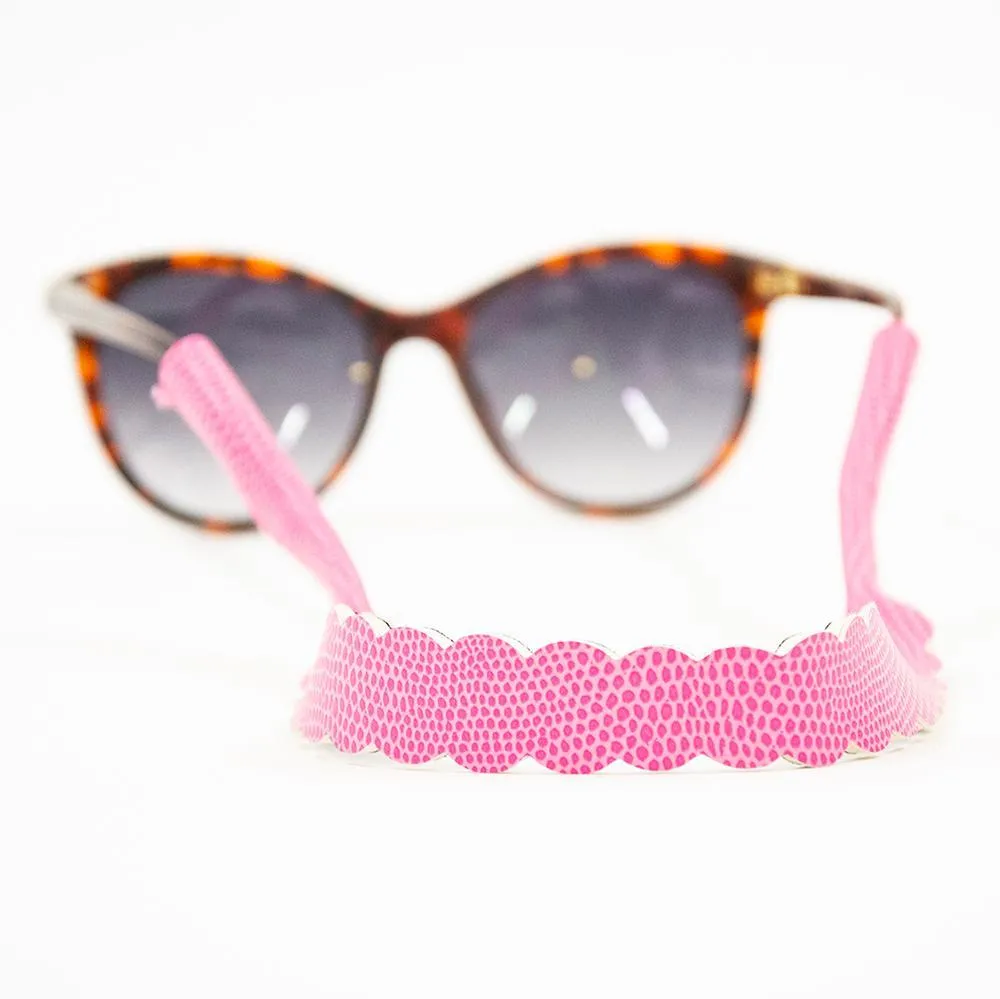 Lizard Scallop Sunglass Straps