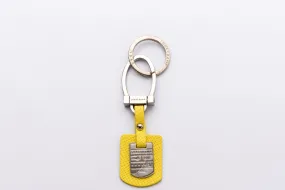 Longchamp Keychain Yellow Color Silver Hardware