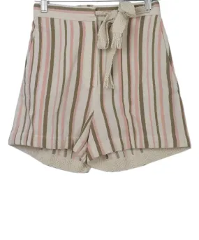 Loro Piana Beige & Pink Striped Shorts sz 2