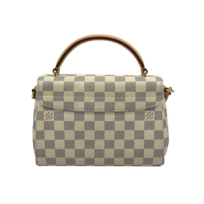 Louis Vuitton Croisette Tassel 2018 White Damier Azur Canvas Cross Body Bag