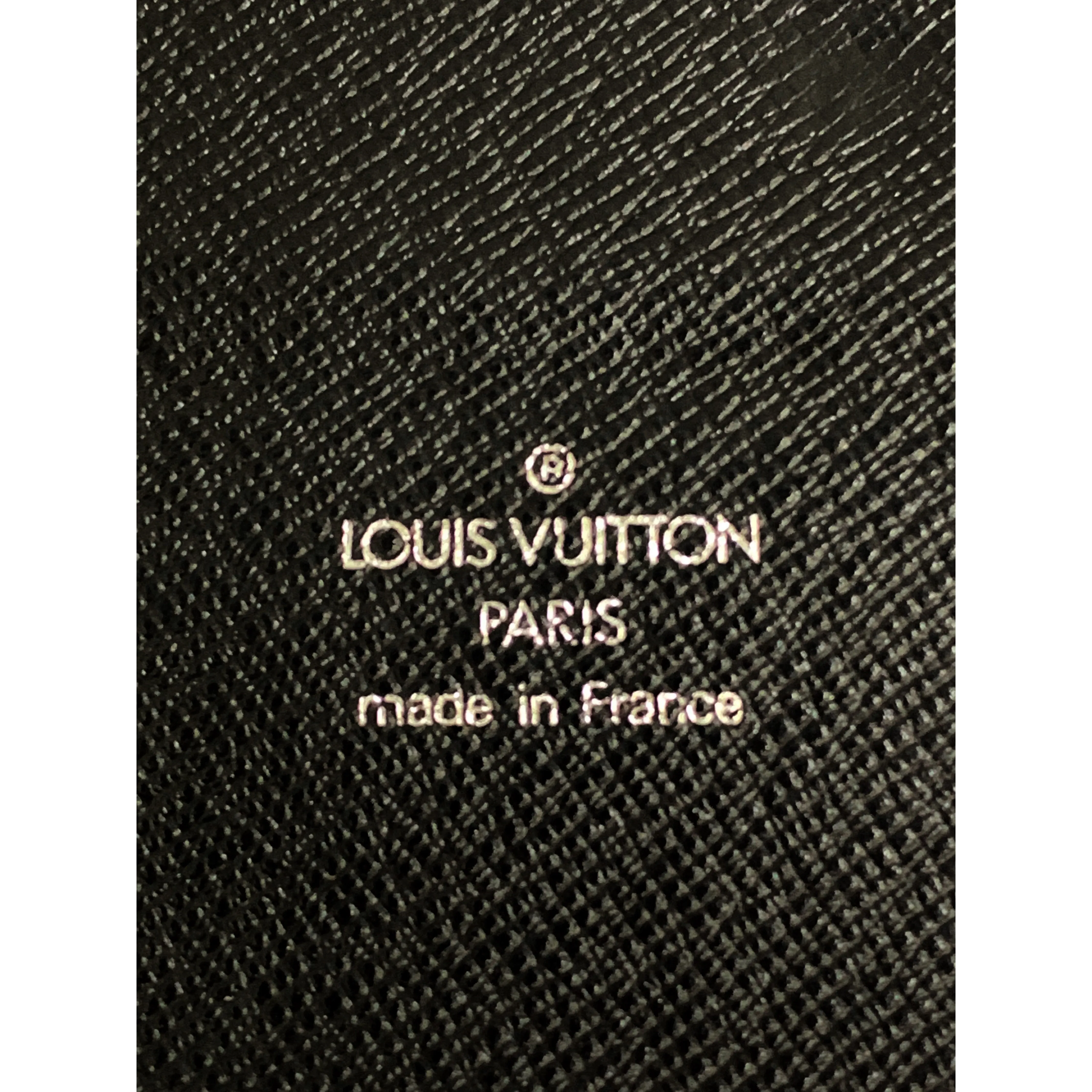 #LOUIS VUITTON/ORGANISER ATOLL_TAIGA/Long Wallet/BLK/Leather