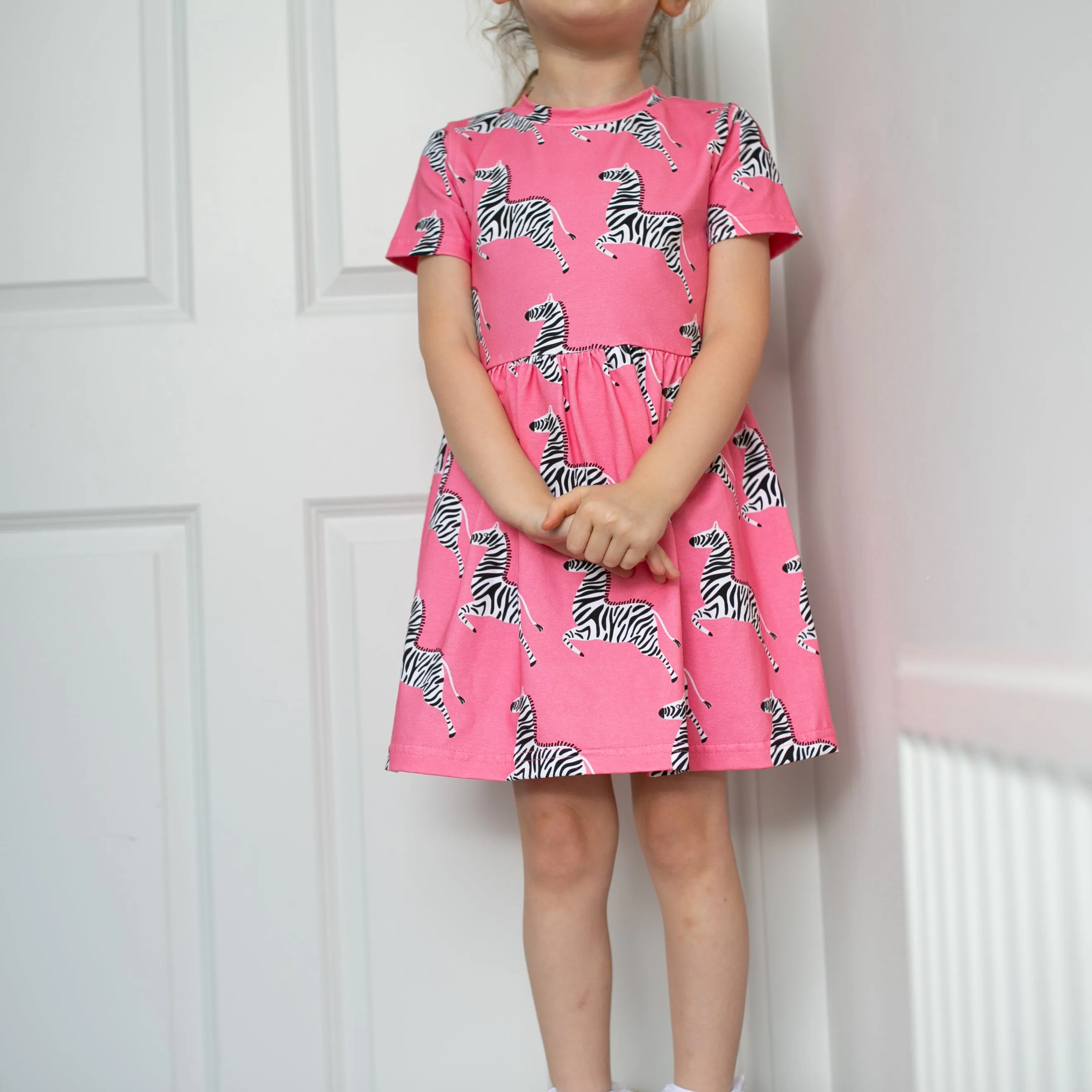 Lux Pink Zebra print Dress