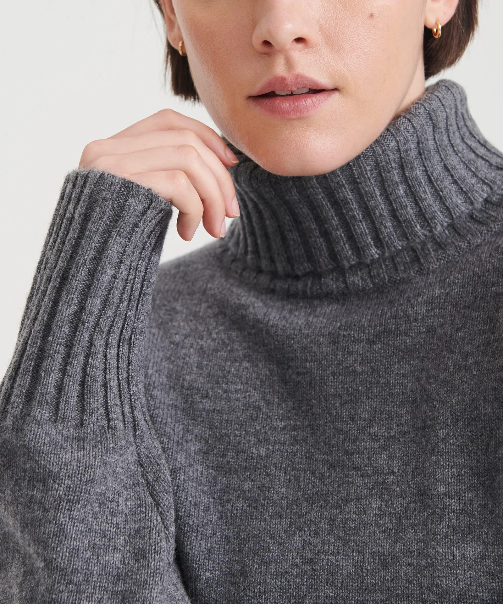 Luxe Cashmere Turtleneck Tunic