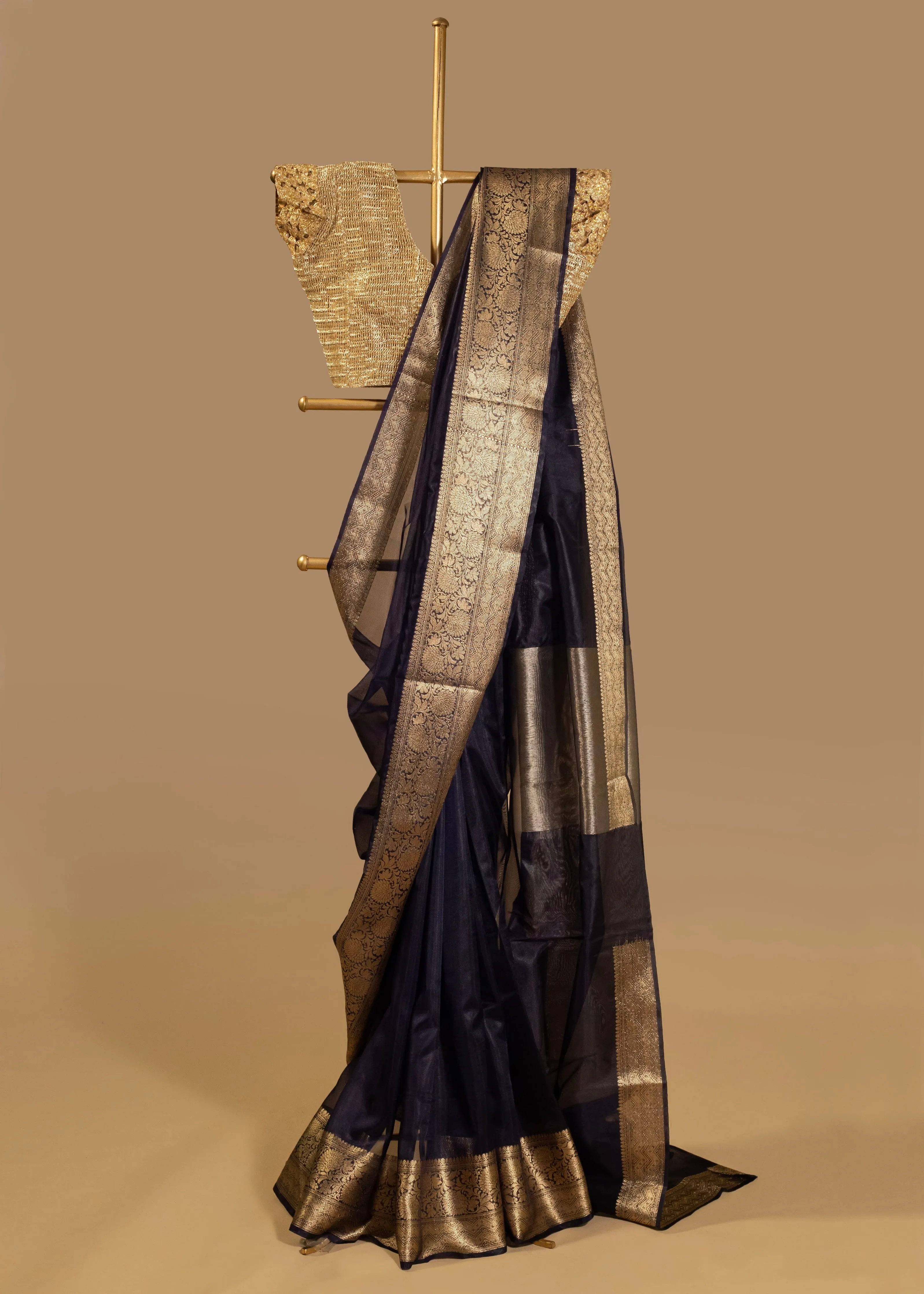 Luxurious Organza Banarasi Saree  for Special Occasions