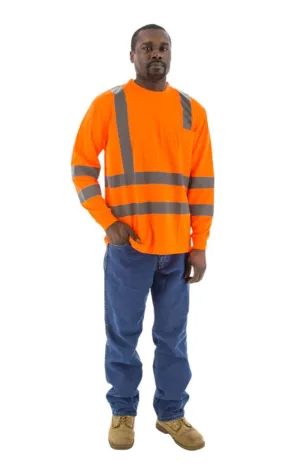 Majestic 75-5356 Hi-Vis Orange Long Sleeve ANSI 3 R