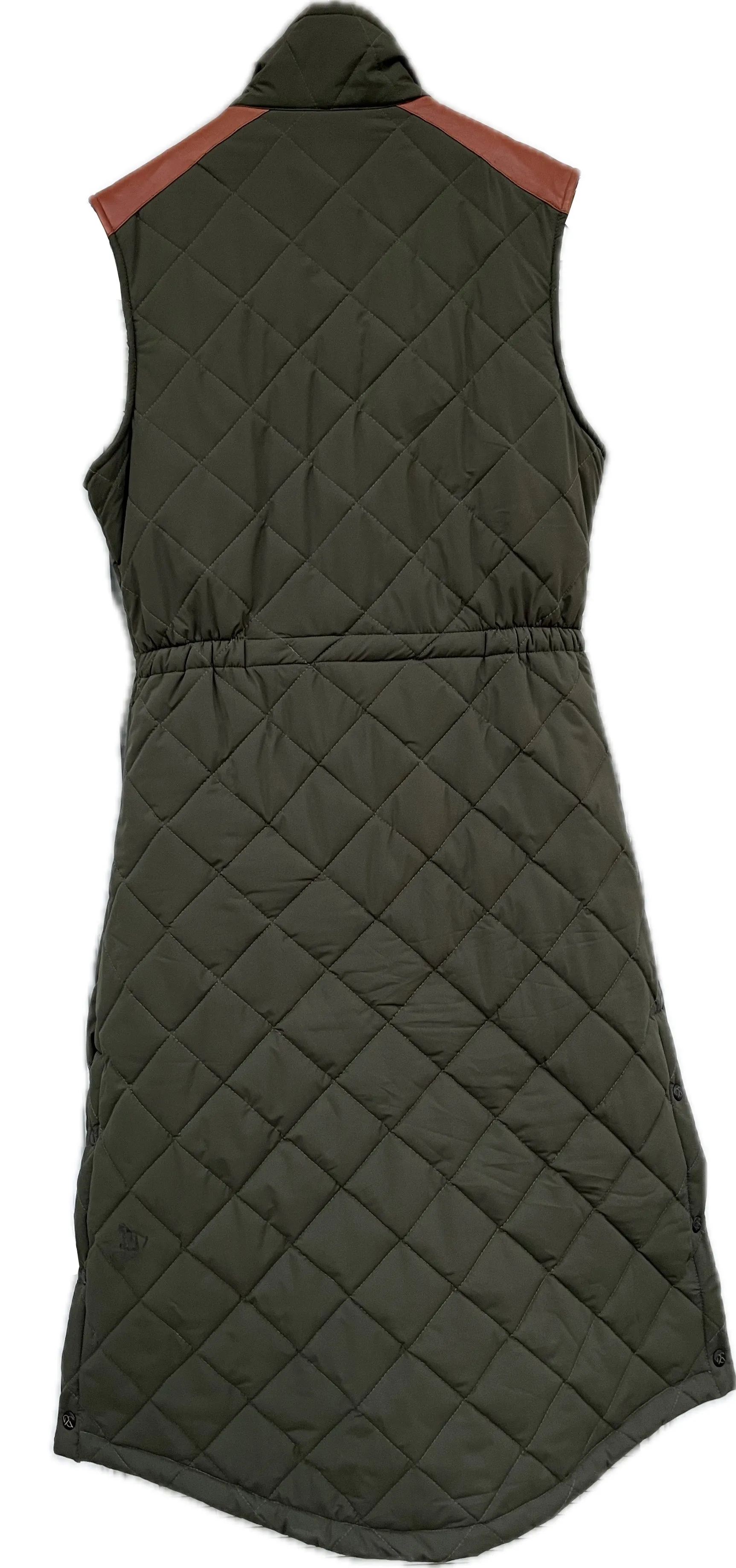 MALIN VEST LONG - hunter green