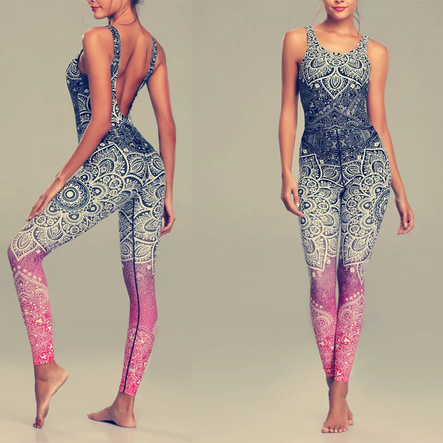 Mandala Print Fitness Yoga Set