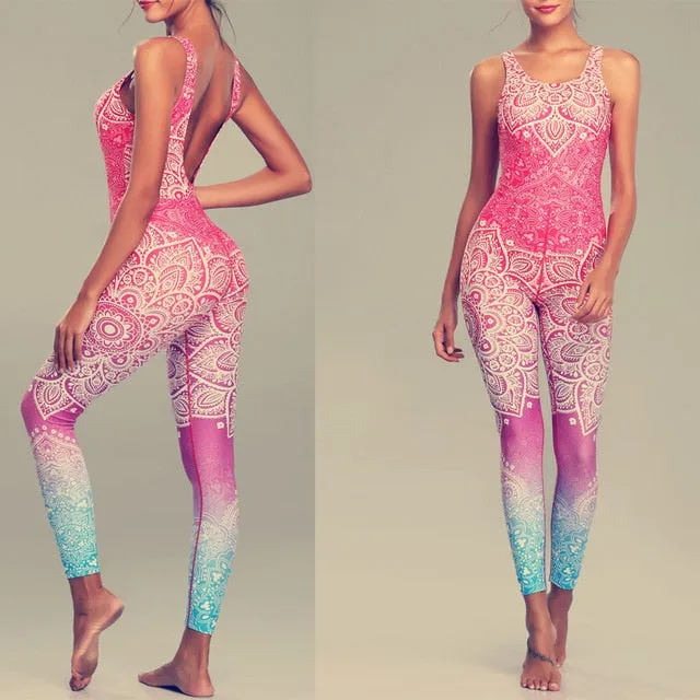 Mandala Print Fitness Yoga Set