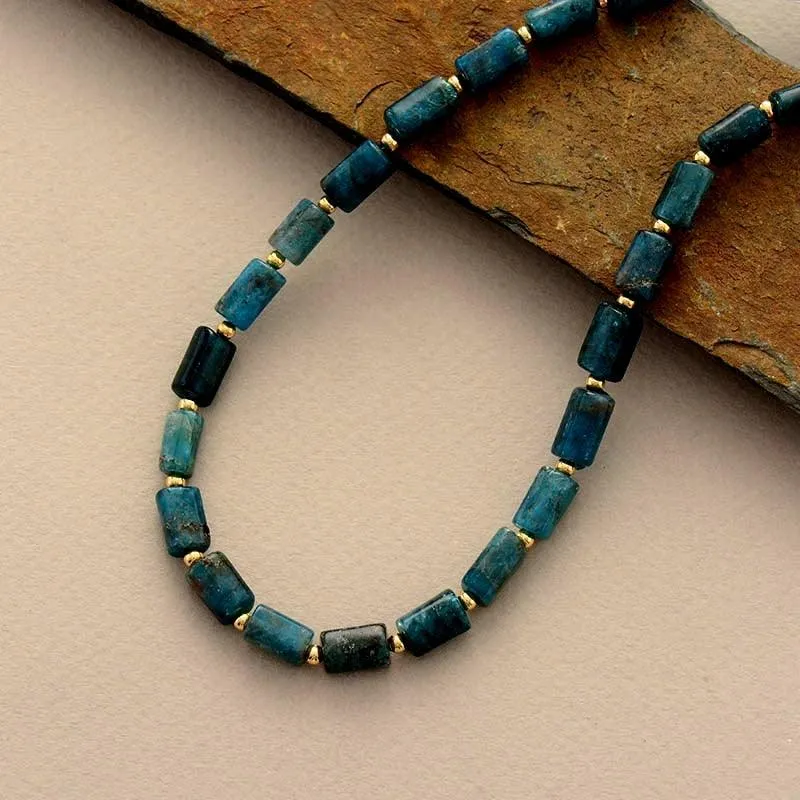 Maranirra Blue Apatite Choker Necklace