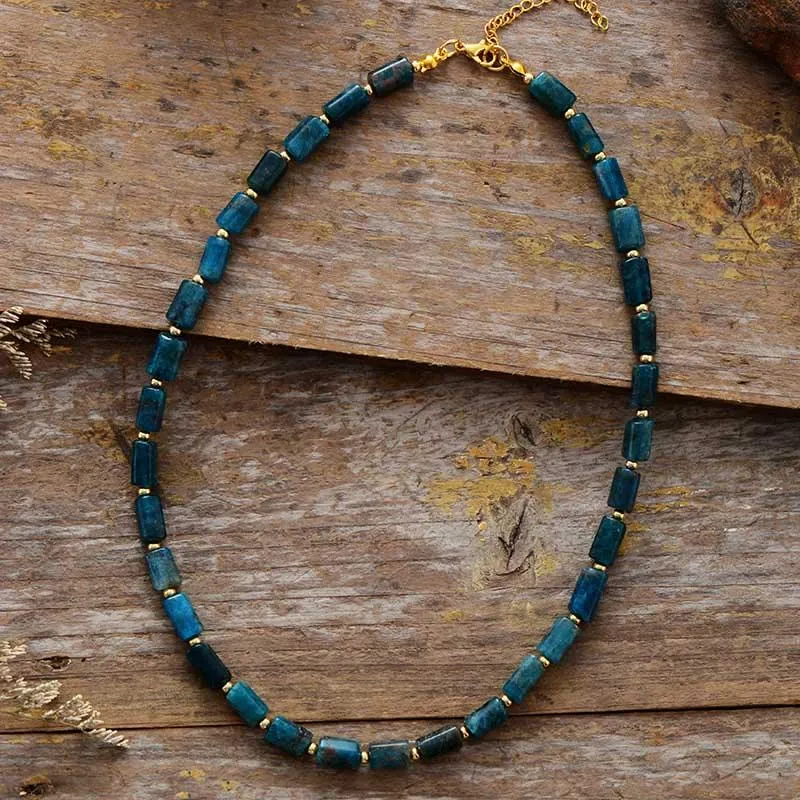 Maranirra Blue Apatite Choker Necklace