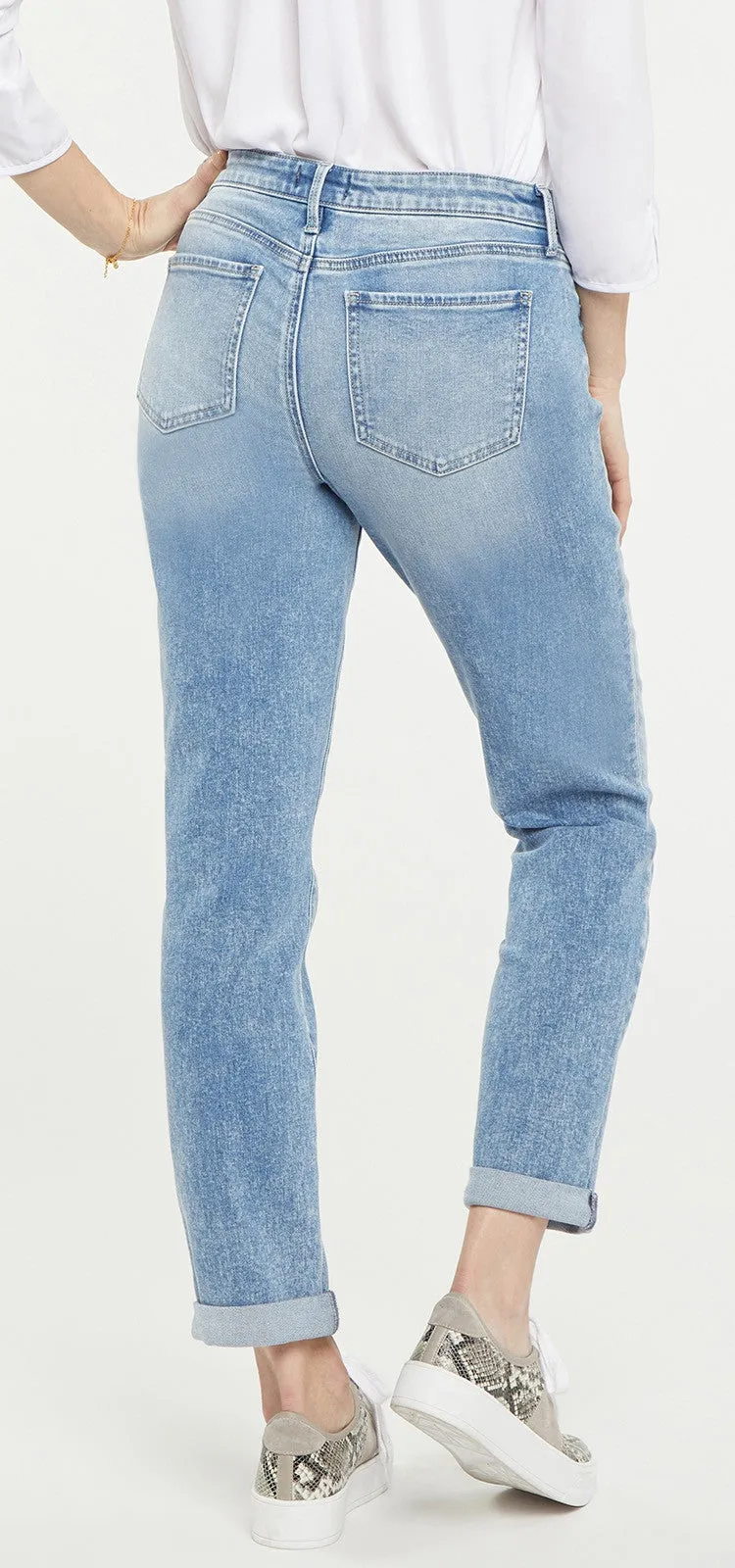 Margot Girlfriend Jeans Lichtblauw Premium Denim | Quinta