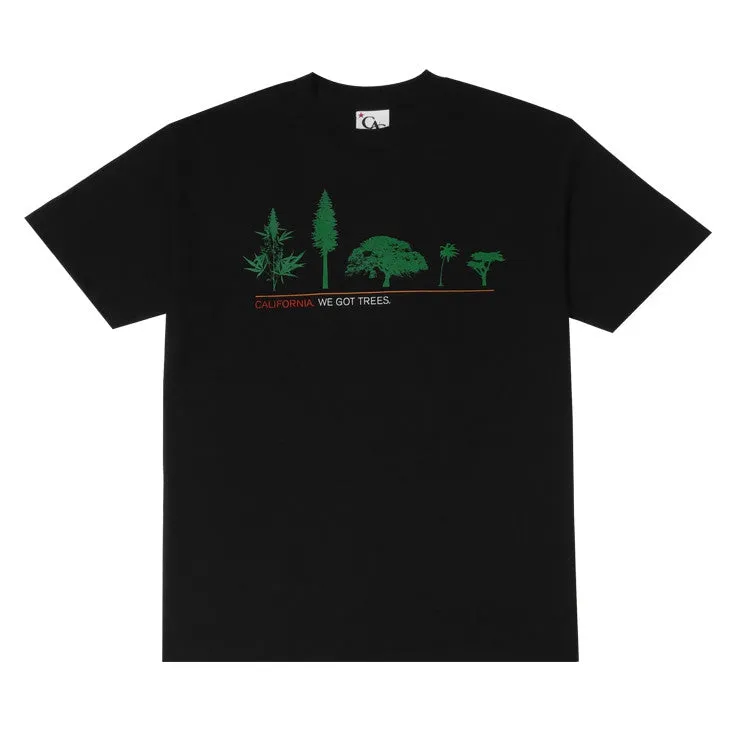 Mens Cali Got Trees T-Shirt Black