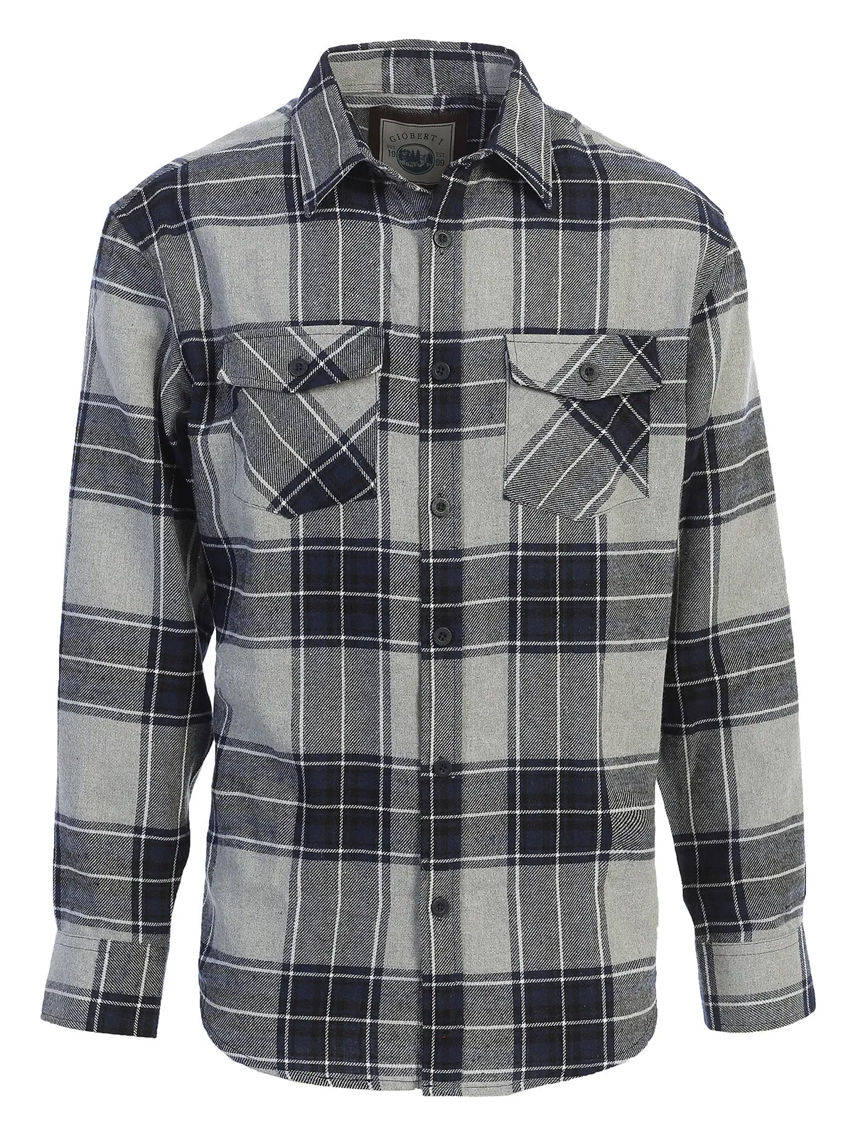 Men's Plaid Flannel Shirt, Size L