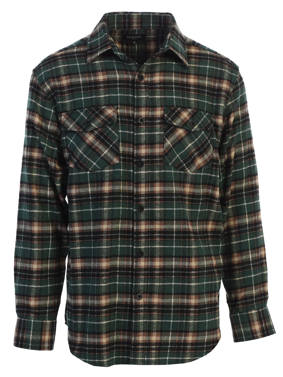 Men's Plaid Flannel Shirt, Size L