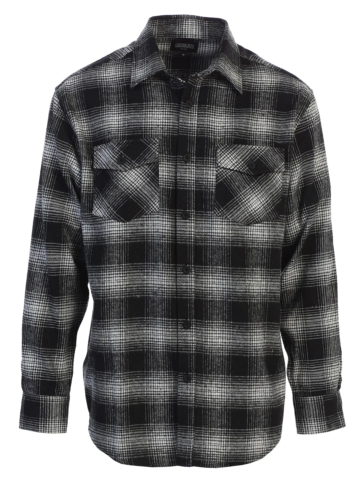 Men's Plaid Flannel Shirt, Size L