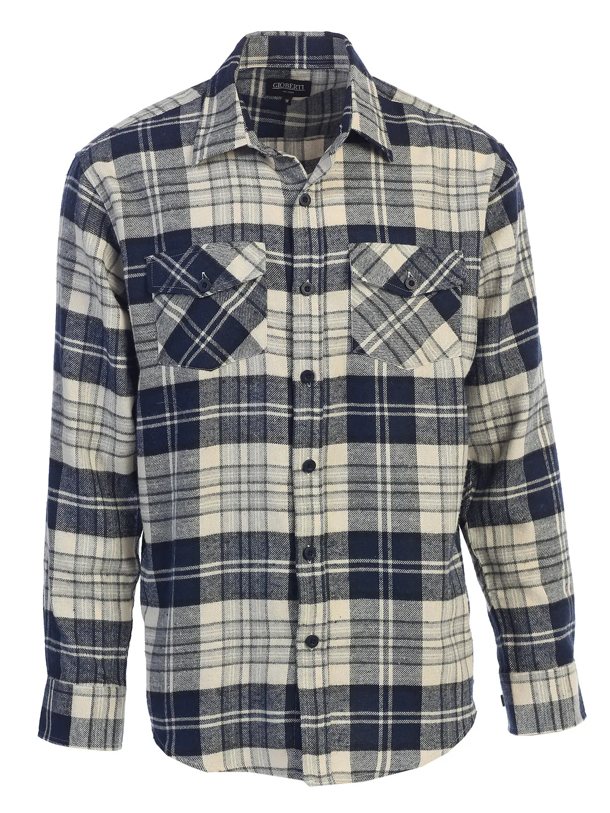 Men's Plaid Flannel Shirt, Size L