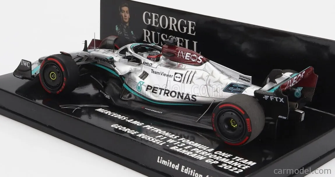 Mercedes AMG F1 W13 E Performance #63 George Russell Bahrain GP Scale 1:43 -  Minichamps