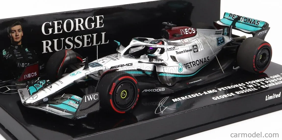 Mercedes AMG F1 W13 E Performance #63 George Russell Bahrain GP Scale 1:43 -  Minichamps