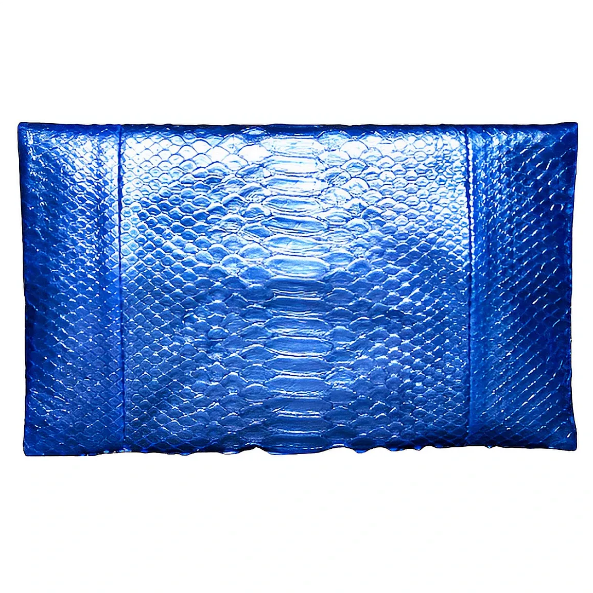 Metallic Blue Clutch Bag