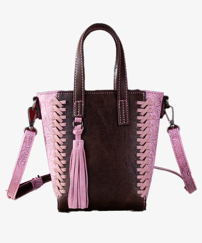 Montana West Whipstitch Fringe Tote Bag