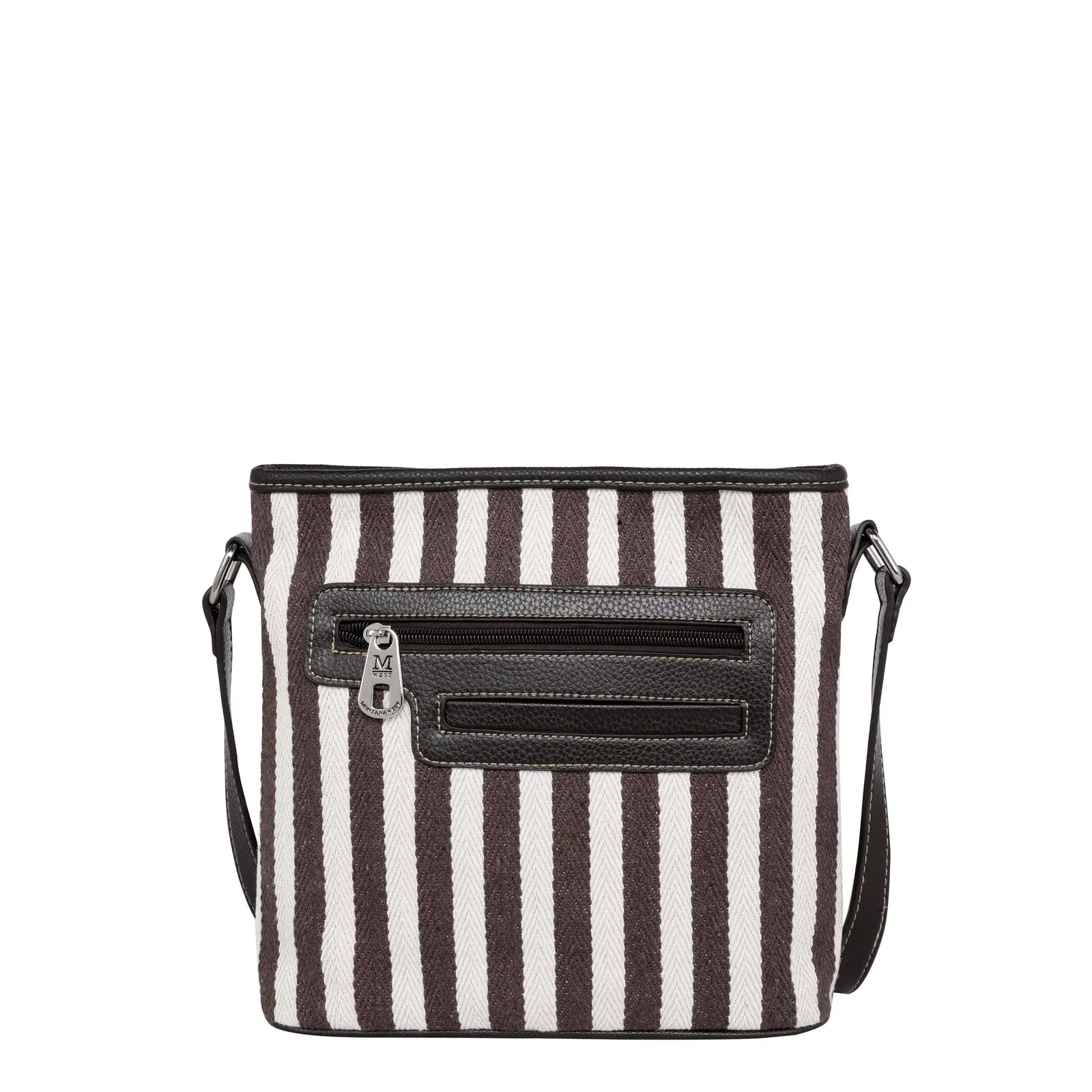 MW1230-8360 Montana West Aztec Cowhide Print Canvas Crossbody