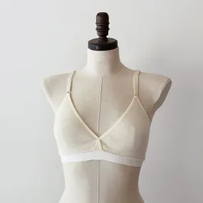 Natural or Off-White Merino wool bra all sizes | Ready-To-Ship