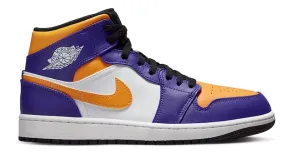 Nike Air Jordan 1 Mid Lakers (2022) Men's