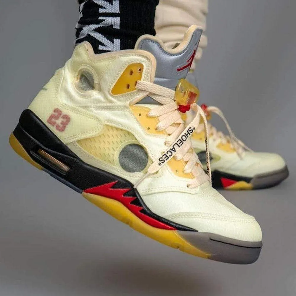 Off-White x Air Jordan 5 SP 'Sail'