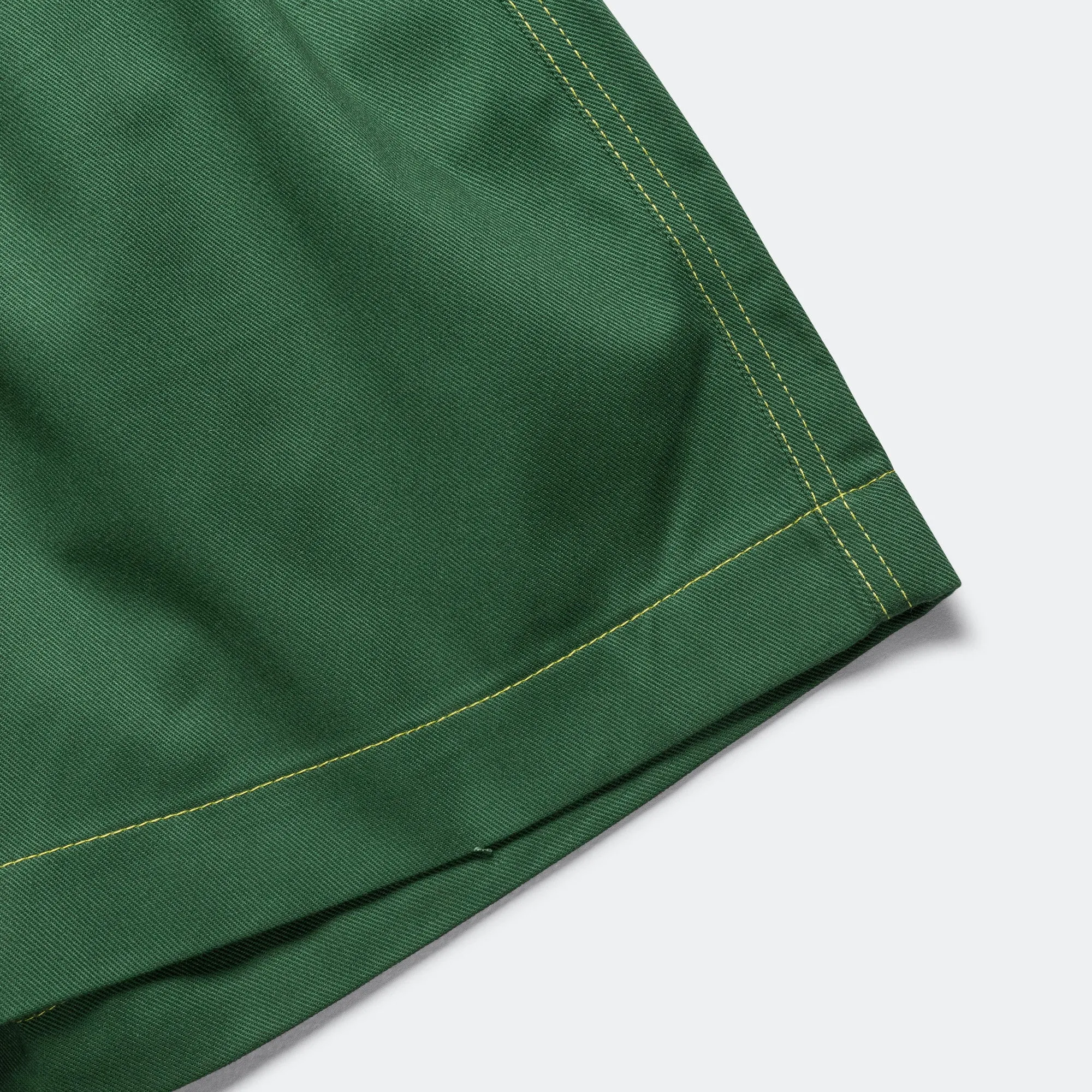 Pleated Oversized Shorts - Green/Lime